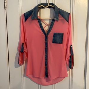 Boutique sheer fashion top